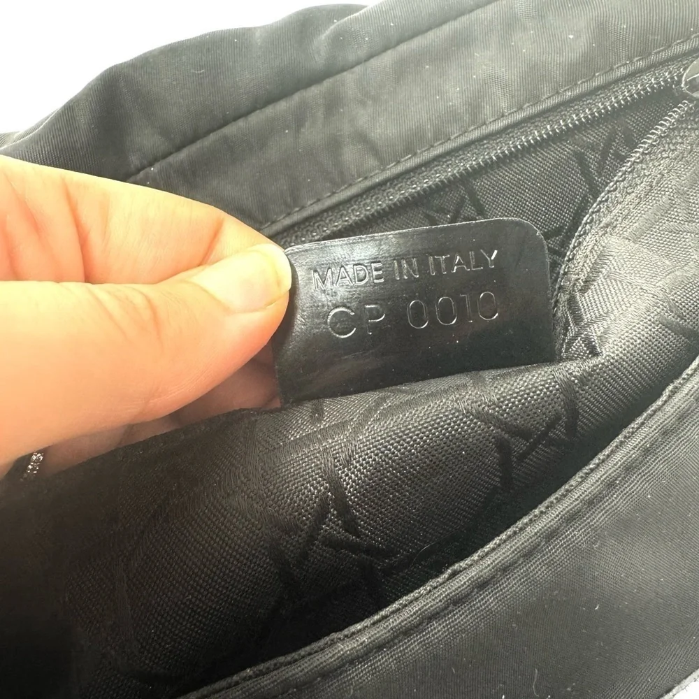 Christian Dior Vintage Black Malice Nylon Bag – Resin Beaded Strap, Galliano Era - Picture 10 of 10